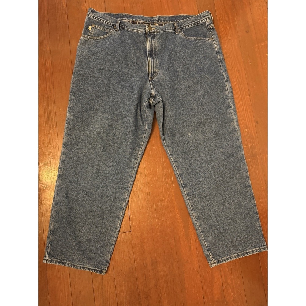 Vintage LL Bean Jeans Mens 44x30 Classic Fit Flannel Lined Straight Leg Pants